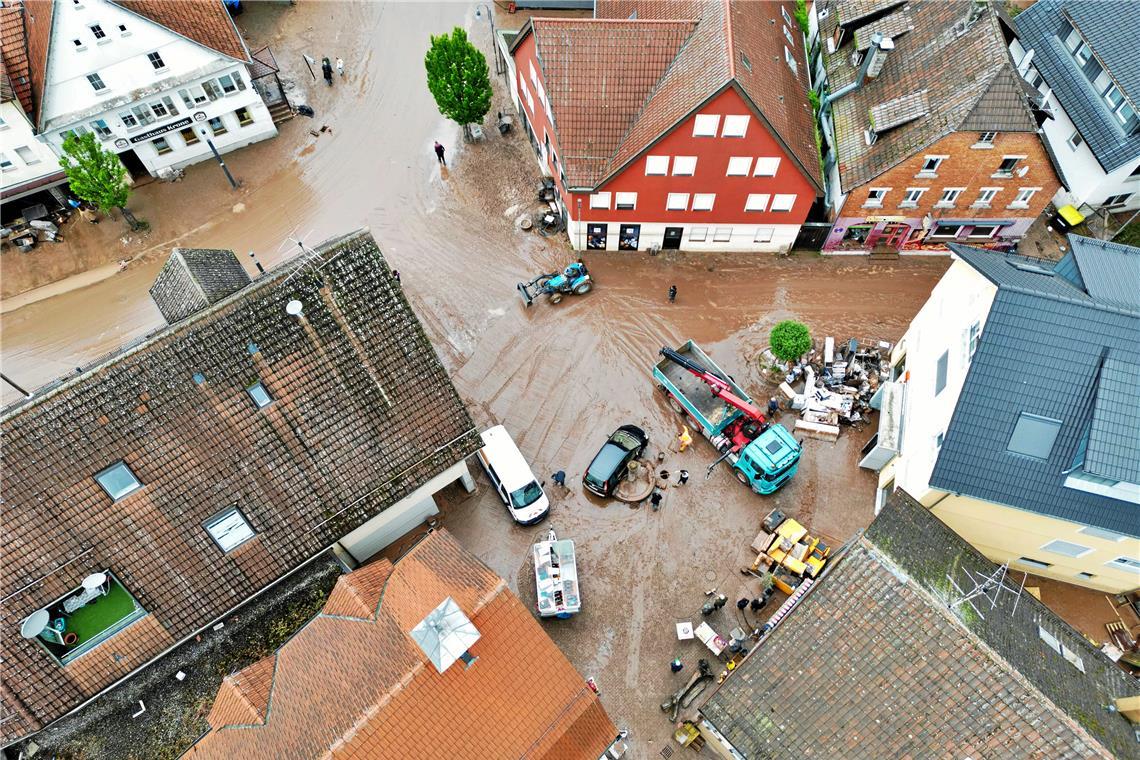 Es ist zwei Jahre her, dass der Rems-Murr-Kreis von Starkregen und Überschwemmungen betroffen war. Besonders hart hatte es Rudersberg getroffen (Foto). Szenarien wie diese zeigen eindrücklich: Katastrophenschutz betrifft alle. Archivfoto: 7aktuell.de/Lermer