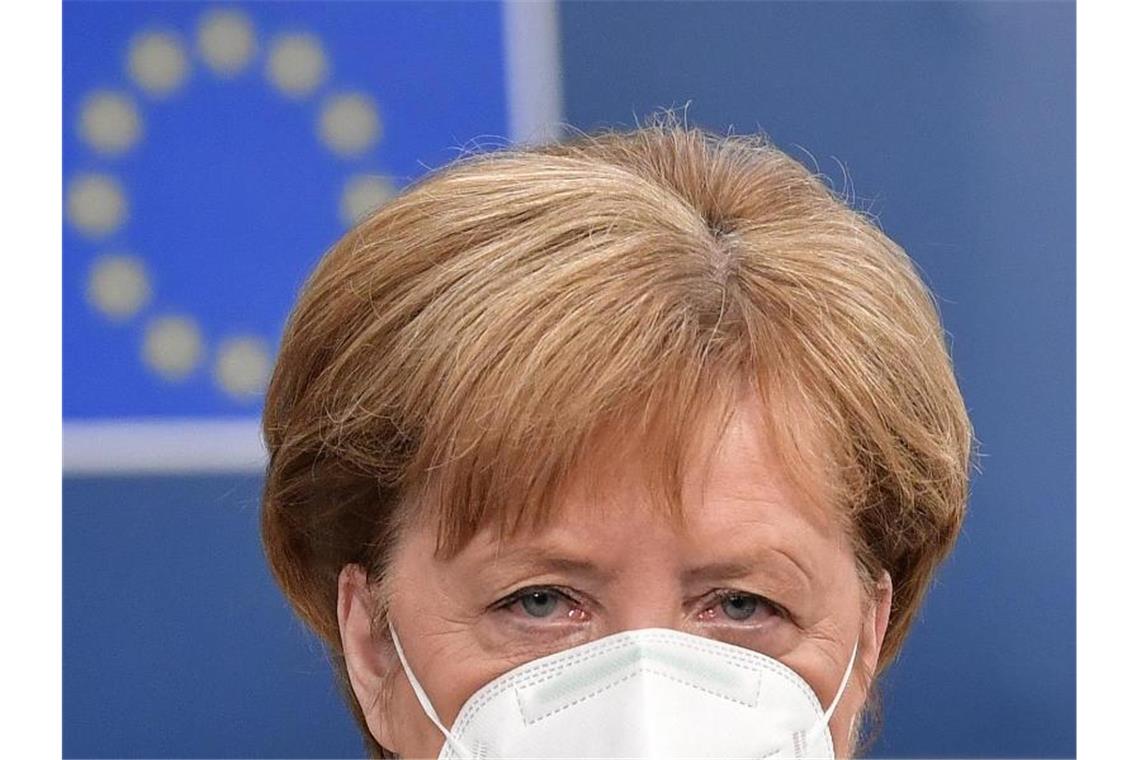 Erster Durchbruch im Finanzstreit bei EU-Sondergipfel „Es war klar, dass es unglaublich harte Verhandlungen gibt“: Angela Merkel. Foto: John Thys/AFP Pool/AP/dpa