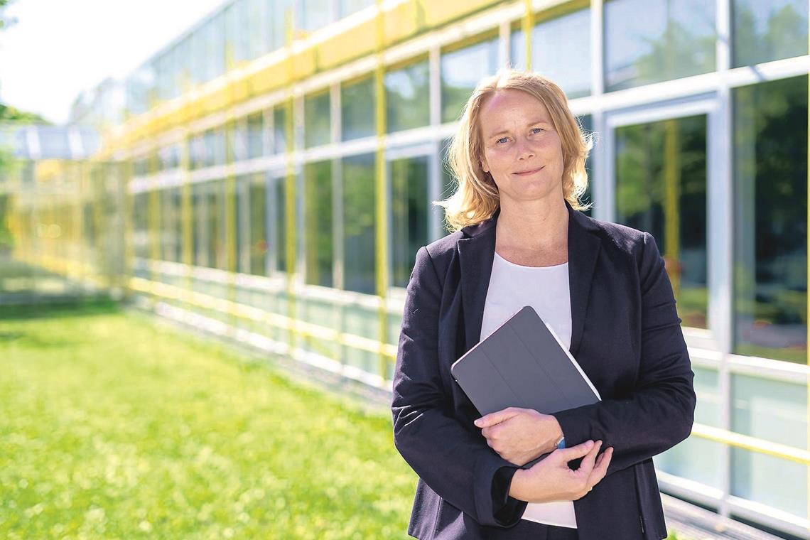 „Es war schön, mit Wohlwollen empfangen zu werden“: Simone Klitzing ist die neue Chefin am Weissacher Bize-Gymnasium. Foto: A. Mück
