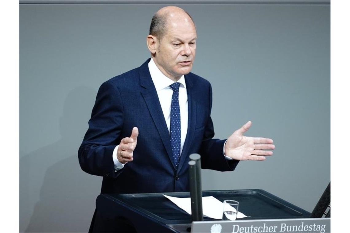 „Es wird eine Studie geben“, sagt Olaf Scholz. Foto: Kay Nietfeld/dpa