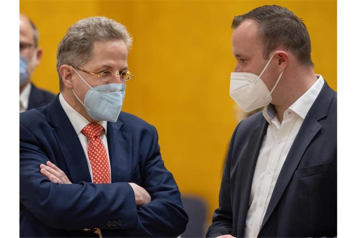 Herrgott: „Natürlich gibt es kritische Stimmen zu Maaßen“ „Es zeichnet eine Volkspartei aus, dass ein breites Spektrum an Meinungen und Kandidaten möglich ist“, sagt Thüringens CDU-Generalsekretär Christian Herrgott zur Personalie Hans-Georg Maaßen. Foto: Michael Reichel/dpa