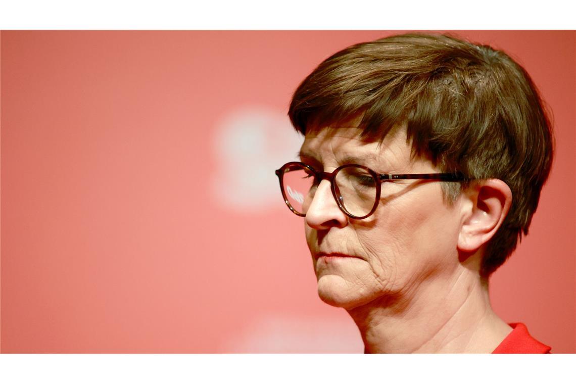 SPD sagt Ja zu Koalition – Klingbeil soll Vizekanzler werden Esken hat in der SPD auch viele Gegner. (Archivbild)