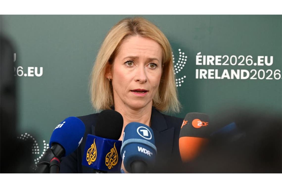 EU-Außenbeauftragte Kaja Kallas , Hohe Vertreterin der Union für Außen- und Sicherheitspolitik sowie Vizepräsidentin der Europäischen Kommission Europäische Union, kommt zum Informellen Treffen der Verteidigungsminister der EU-Staaten.