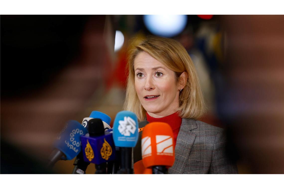 EU-Chefdiplomatin Kaja Kallas erwartet eine Einigung zur Ergänzung der EU-Terrorliste.