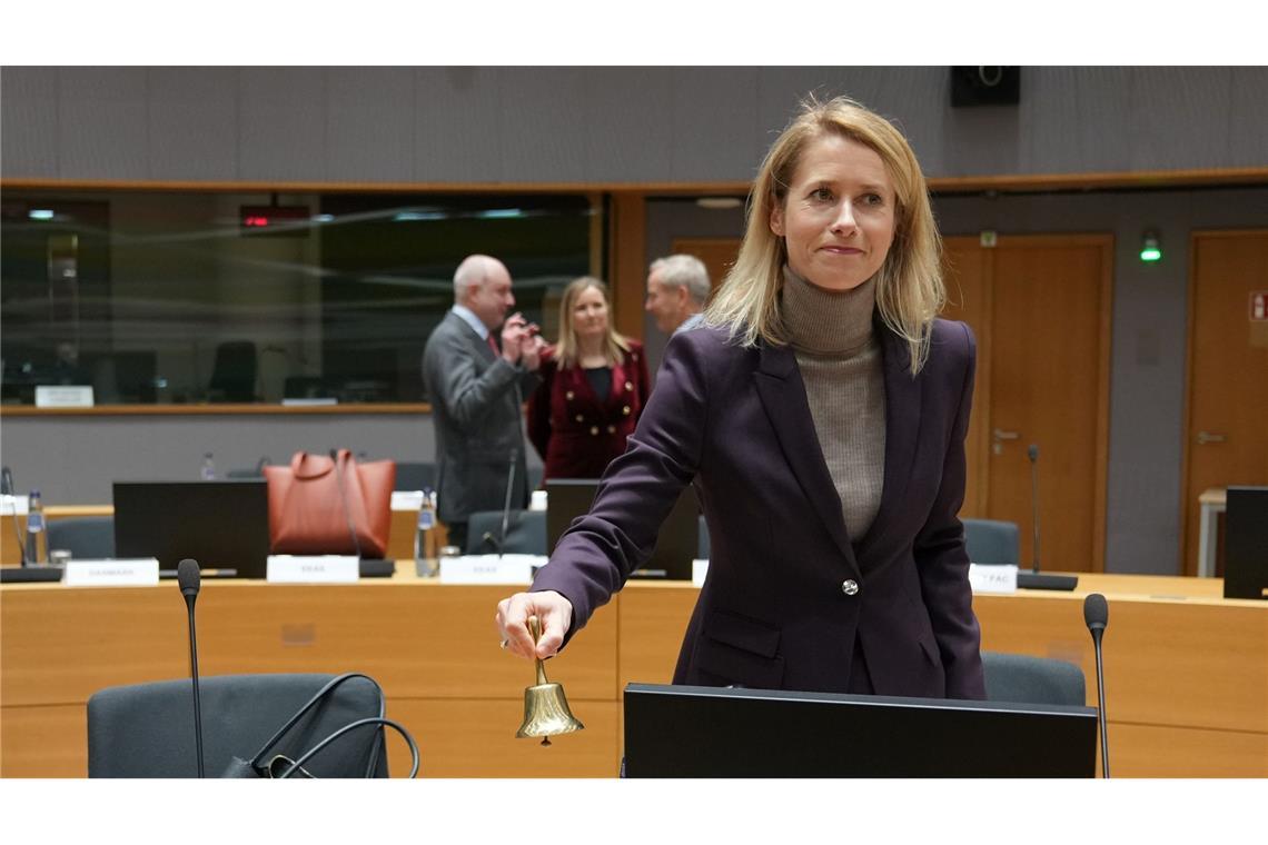 EU-Chefdiplomatin Kaja Kallas leitete das Außenministertreffen.