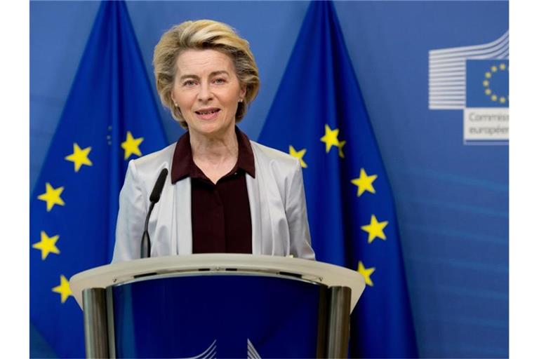 EU-Kommissionschefin Ursula von der Leyen sucht nach einer kreativen Lösung des Brexit-Streits. Foto: Etienne Ansotte/European Commission/dpa