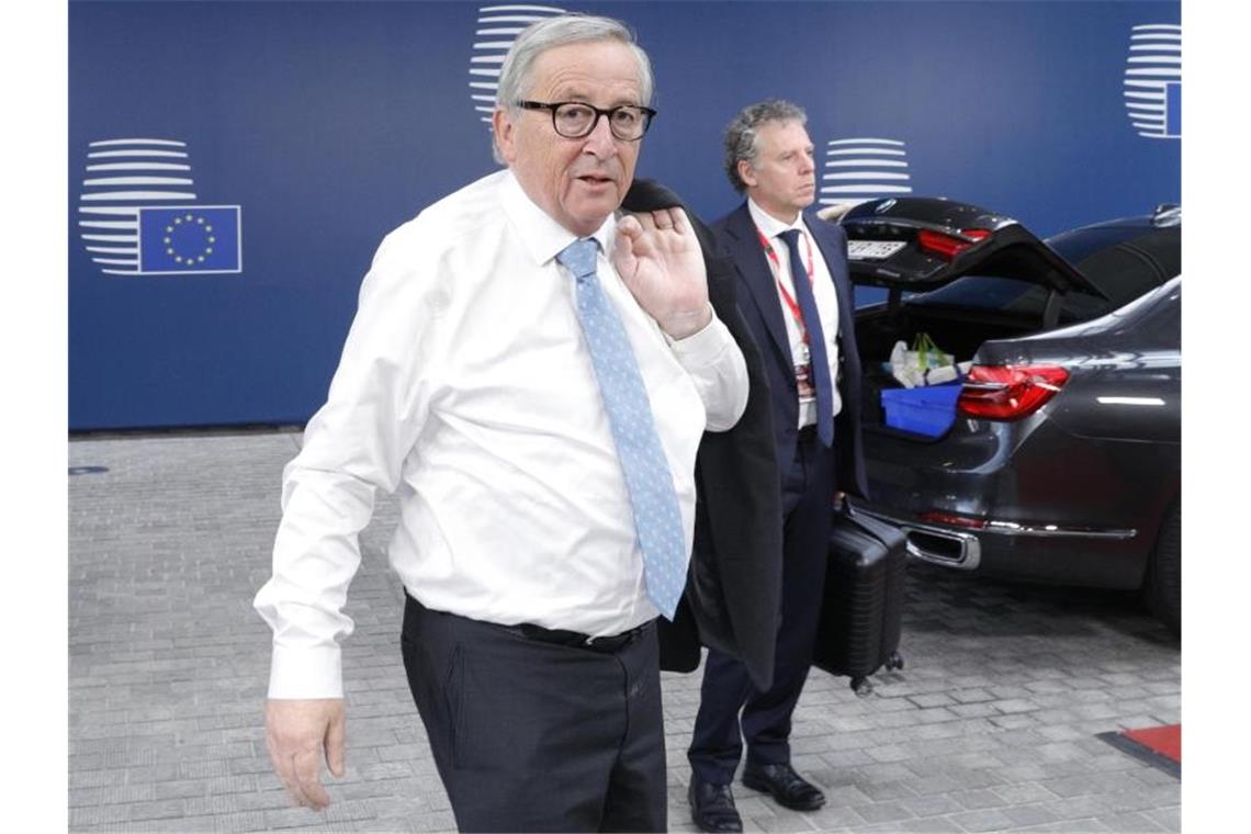 EU-Kommissionspräsident Jean-Claude Juncker empfängt heute in Brüssel seine mögliche Nachfolgerin Ursula von der Leyen. Foto: Geoffroy Van Der Hasselt/AFP Pool/AP
