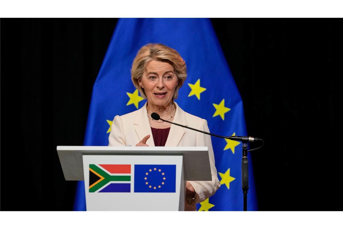 EU-Kommissionspräsidentin Ursula von der Leyen preist Fairness und Verlässlichkeit der Europäischen Union im Umgang mit ihren Partnern an.