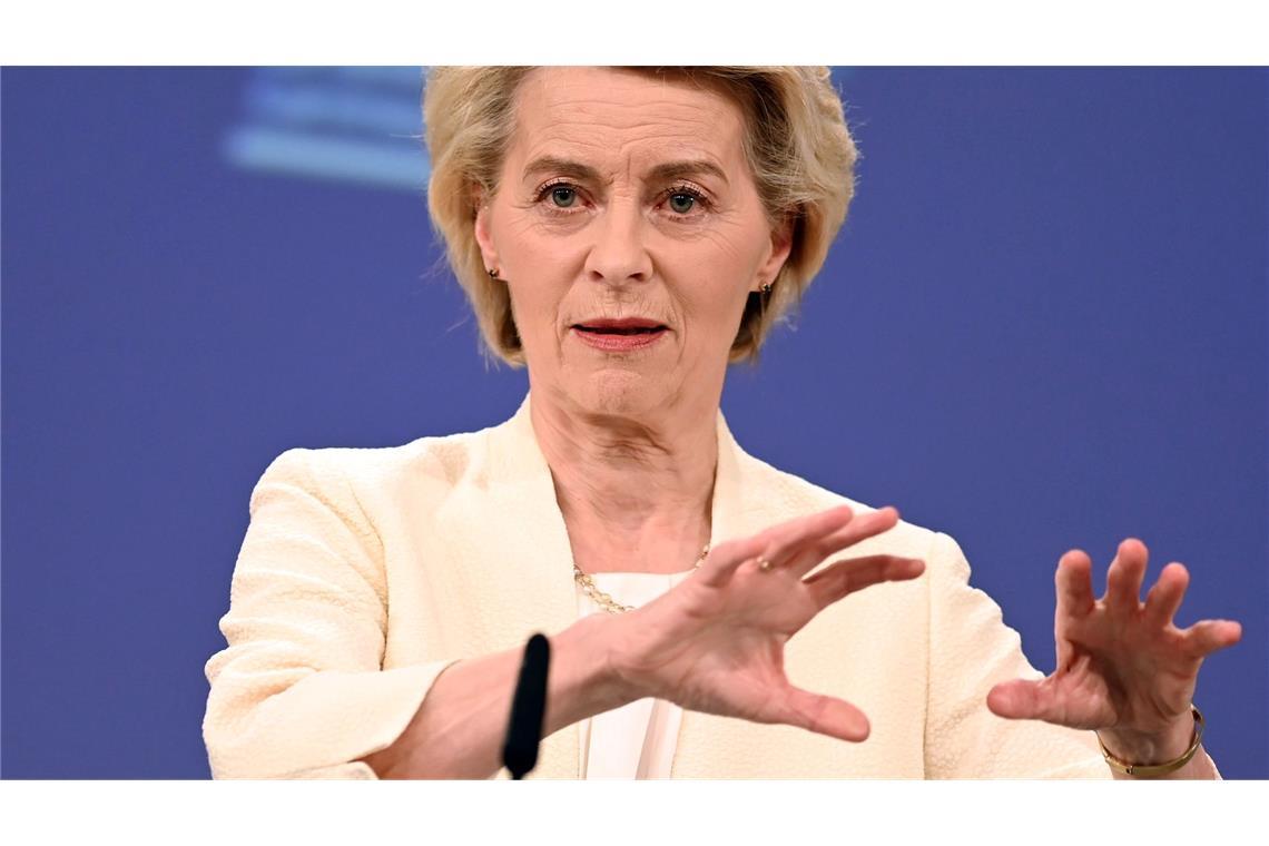 EU-Kommissionspräsidentin von der Leyen reagiert auf Kritik am Budgetvorschlag. (Archivbild)