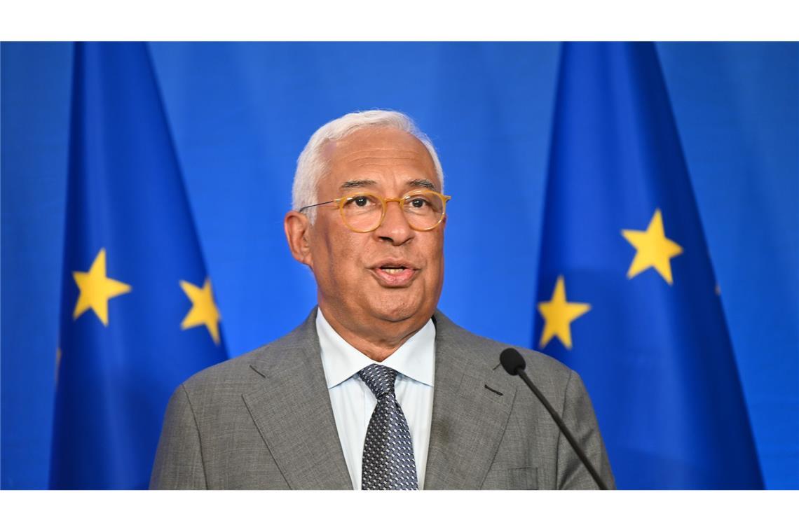 EU-Ratspräsident António Costa forderte mehr Anstrengungen bei der Unterstützung der Ukraine.