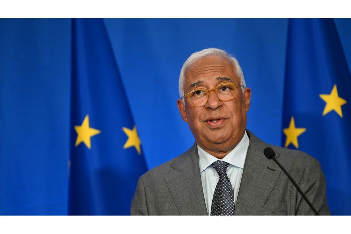 EU-Ratspräsident António Costa forderte von China, seinen Einfluss auf Russland zu nutzen.