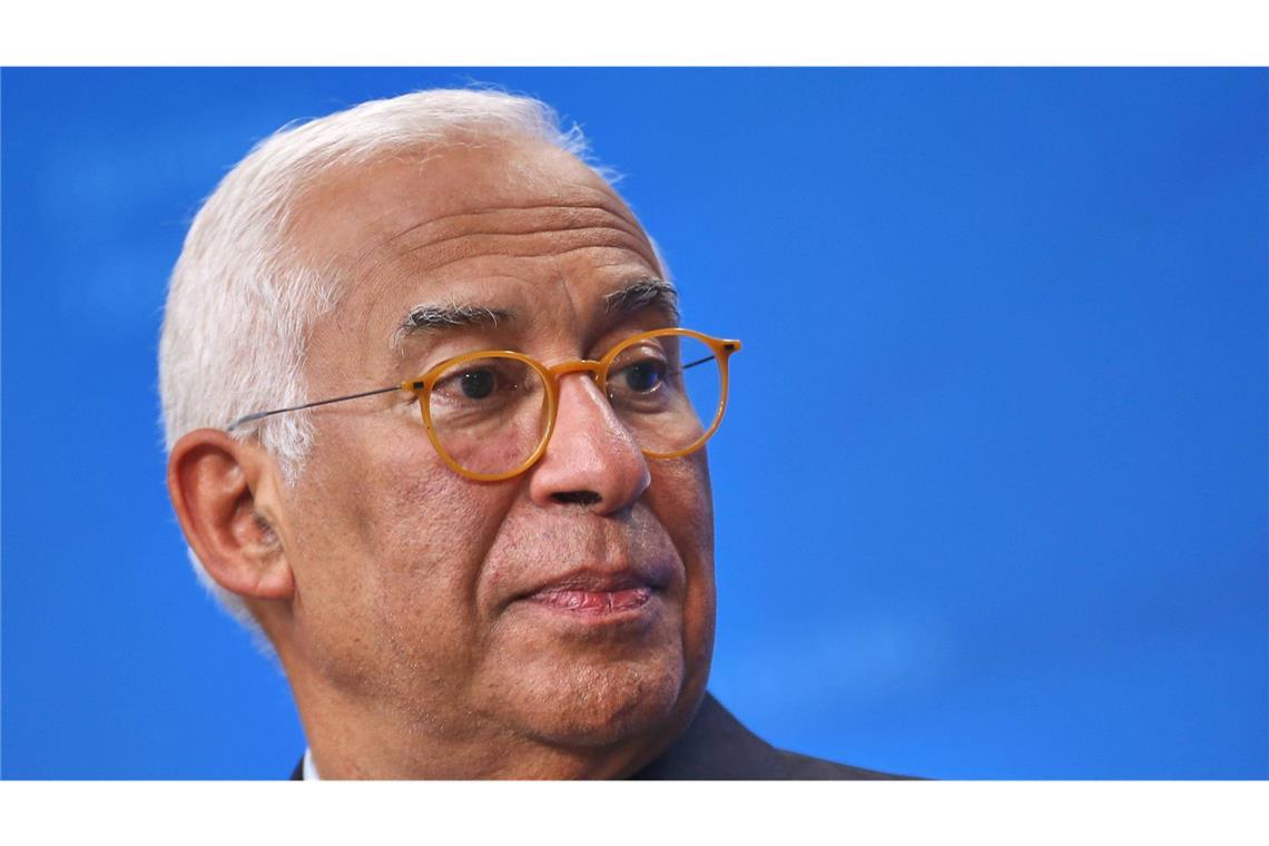 EU-Ratspräsident Antonio Costa trat nach einem Treffen in Paris vor die Presse (Archivbild).