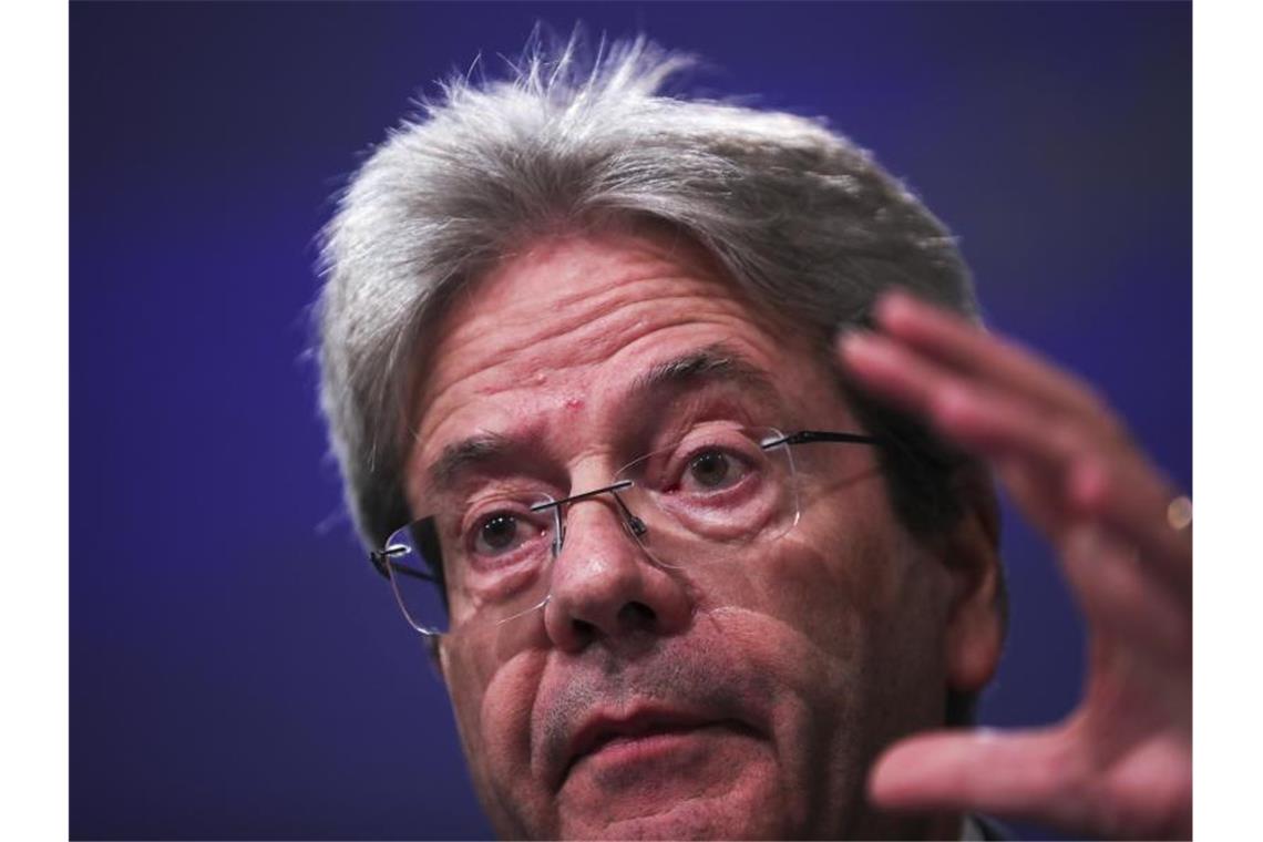 Gentiloni warnt vor Auseinanderbrechen der Euro-Zone EU-Währungskommissar Paolo Gentiloni: „Die Covid-Rezession droht die Euro-Zone zu zerreißen.“. Foto: Francisco Seco/AP/dpa