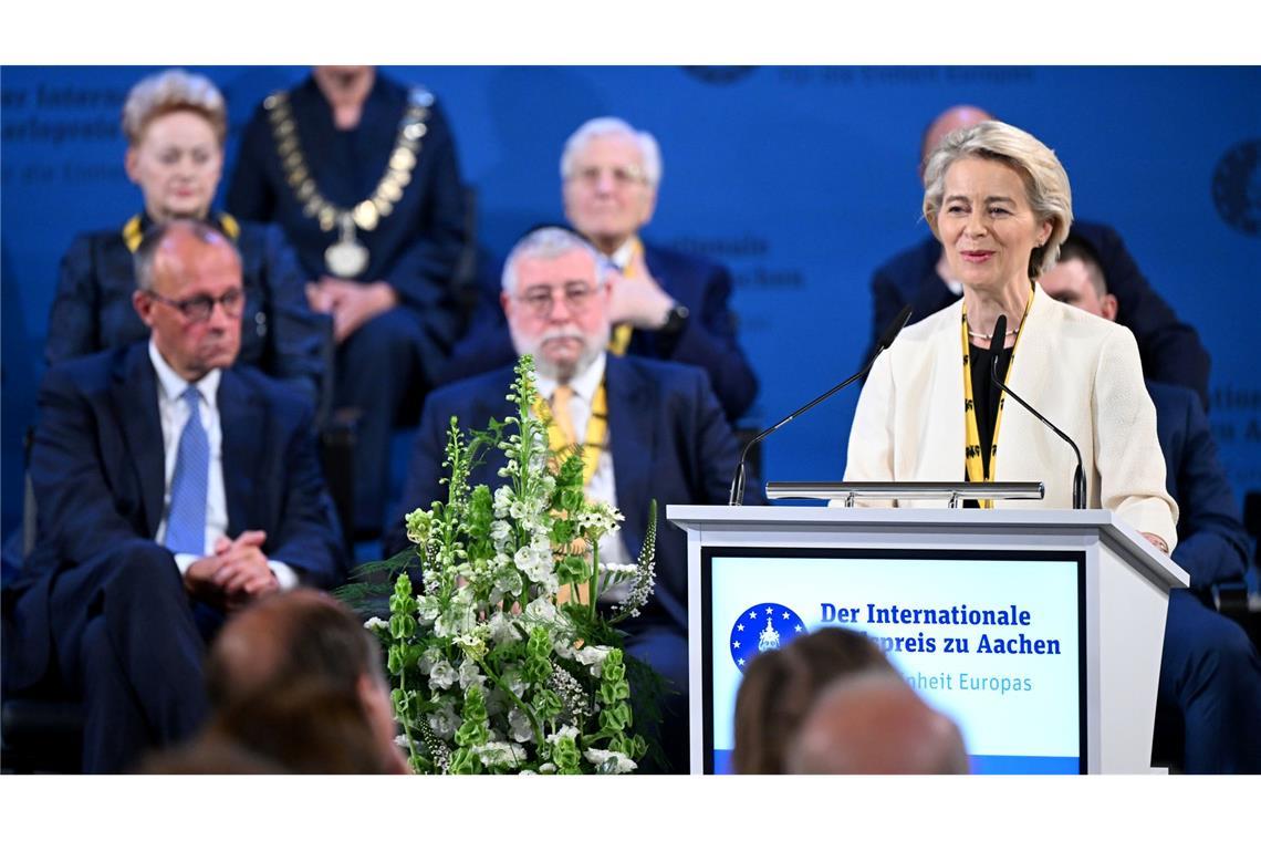 Von der Leyen: Unser Auftrag ist europäische Unabhängigkeit Europa ist für von der Leyen ein Freiheitsprojekt.