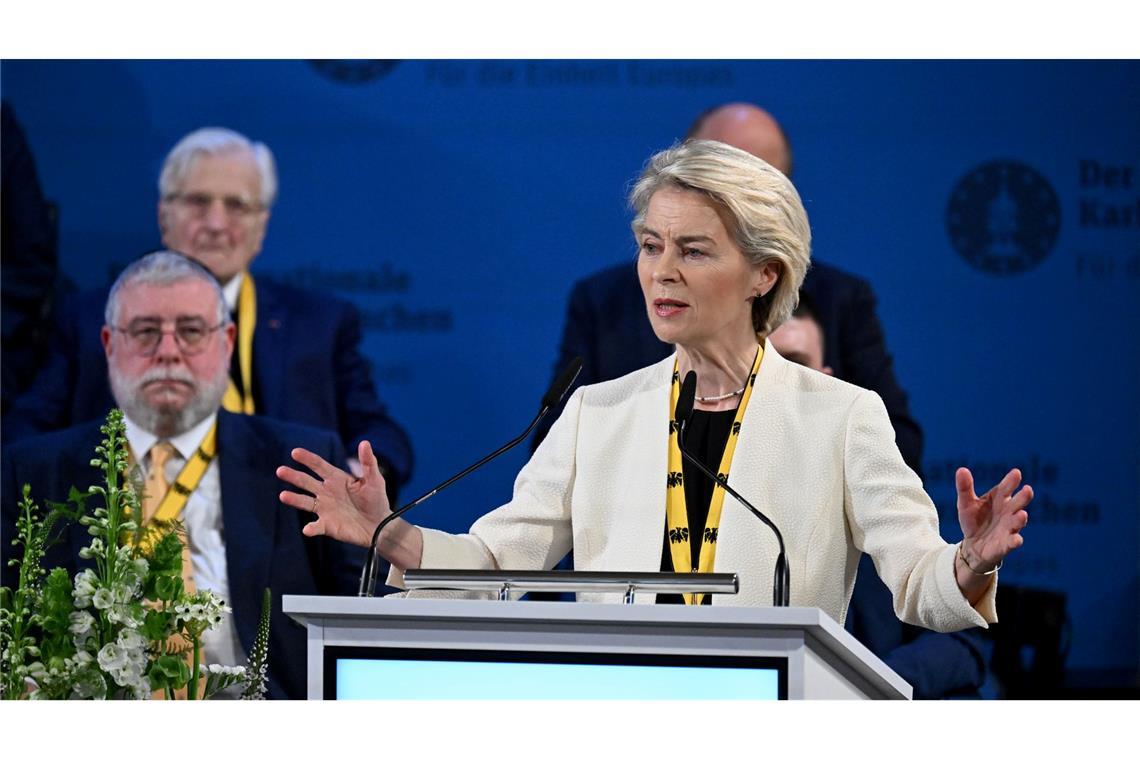 Von der Leyen: Unser Auftrag ist europäische Unabhängigkeit Europa ist für von der Leyen ein Freiheitsprojekt.
