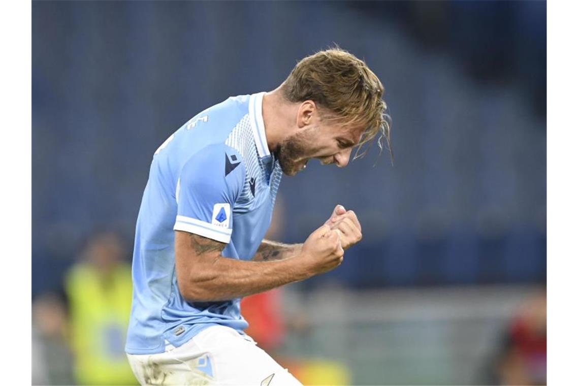 Europäischer Top-Torjäger: Lazios Ciro Immobile. Foto: Claudio Pasquazi/LPS via ZUMA Wire/dpa