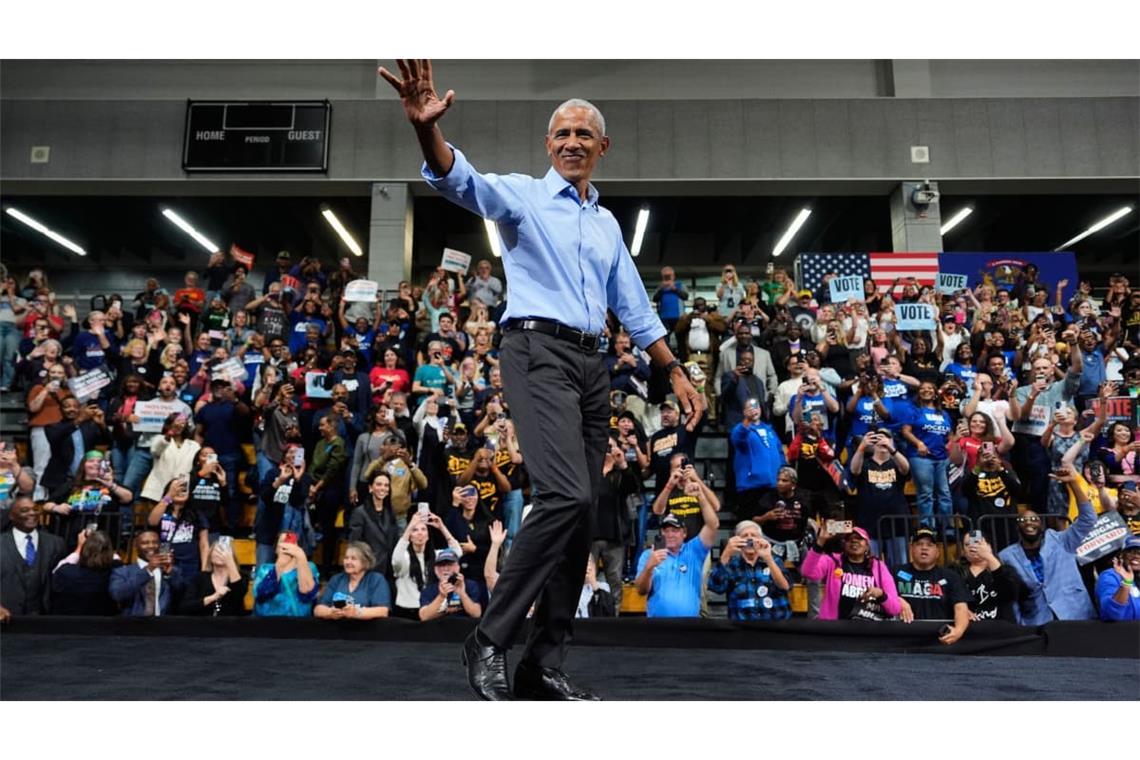 Ex-Präsident Barack Obama macht Wahlkampf für die Demokraten, aber nicht explizit für die Gouverneurswahl.