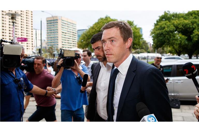 Ex-Radprofi Rohan Dennis vor dem Amtsgericht in Adelaide.