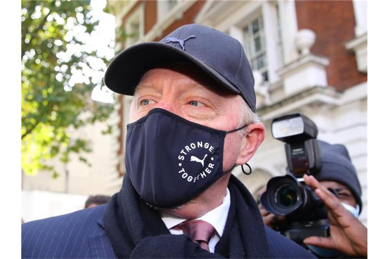 Ex-Tennisprofi Boris Becker bei seiner Ankunft vor einem Londoner Gericht. Foto: Aaron Chown/PA Wire/dpa