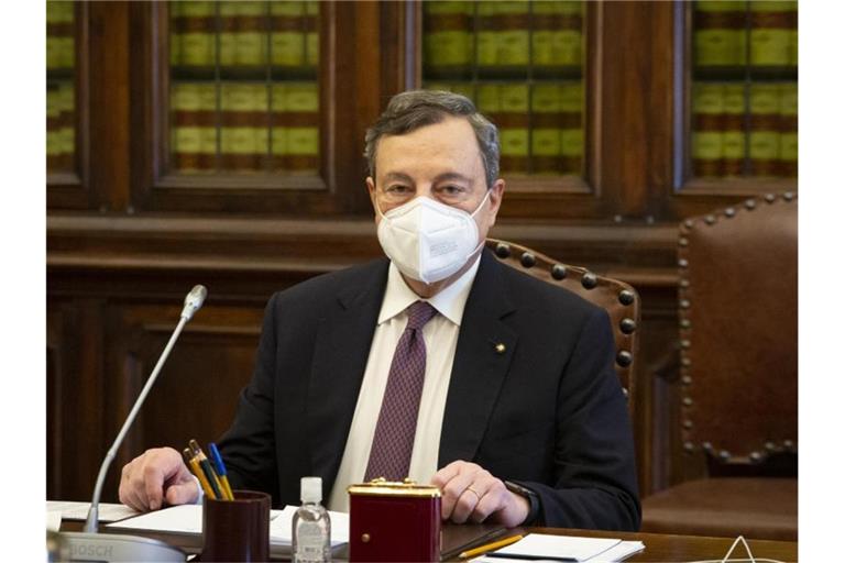 Ex-Zentralbankchef Mario Draghi soll eine neue Regierung in Italien bilden. Foto: Fabrizio Corradetti/SOPA Images via ZUMA Wire/dpa