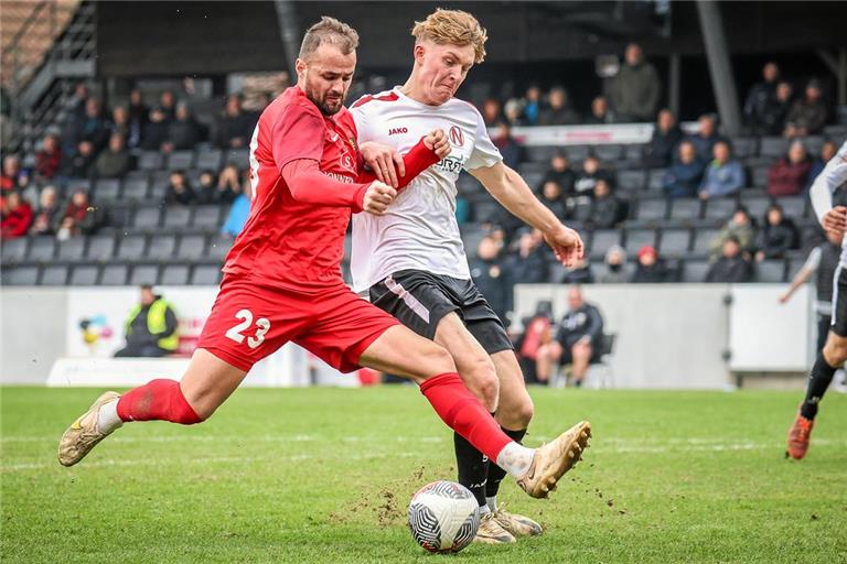 Fabian Eisele (links) ist in der abgelaufenen Saison von den gegnerischen Verteidigern nicht zu stoppen gewesen. Foto: Alexander Becher