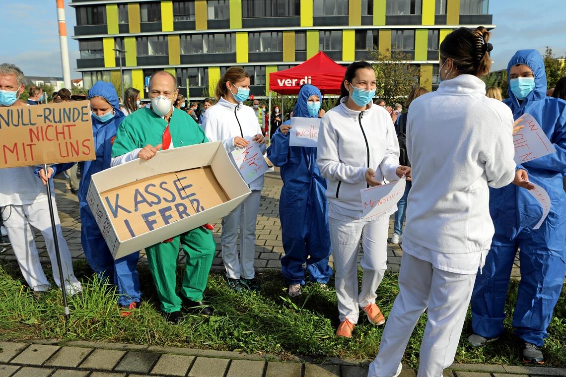 Wieder Warnstreik am Klinikum