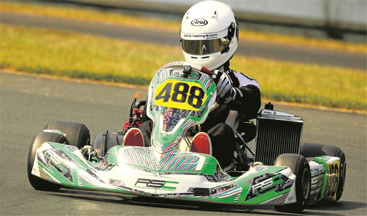 Fährt in der deutschen Spitze mit dem Kart mit: Der Backnanger Finn Albig. Fotos: privat