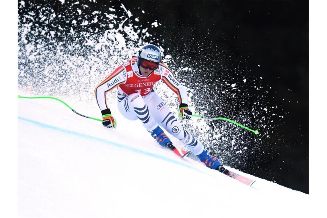 Dreßen triumphiert beim Heim-Rennen - Tolles DSV-Resulat Fährt in Garmisch-Partenkirchen zum Sieg: Thomas Dreßen aus auf der Kandahar. Foto: Angelika Warmuth/dpa