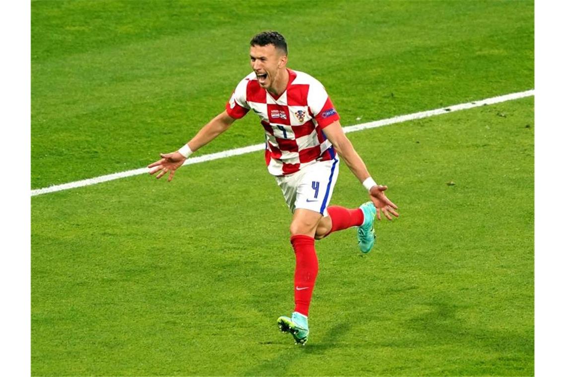 Fällt für Kroatien im Spiel gegen Spanien aus: Ivan Perisic wurde auf das Corona-Virus positiv getestet. Foto: Owen Humphreys/PA Wire/dpa