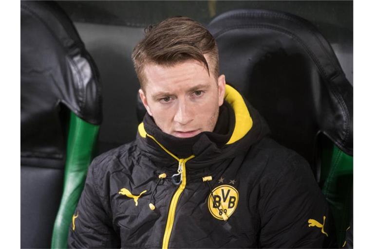 Fällt verletzt für den Borussia Dortmund gegen Inter Mailand aus: BVB-Kapitän Marco Reus. Foto: Bernd Thissen/dpa