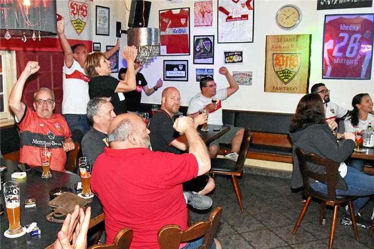 Falls es am Samstag für den VfB etwas zu bejubeln gibt, wird es sicherlich auch im Kick and Rush in Backnang wieder laut. Archivfoto: Tobias Sellmaier