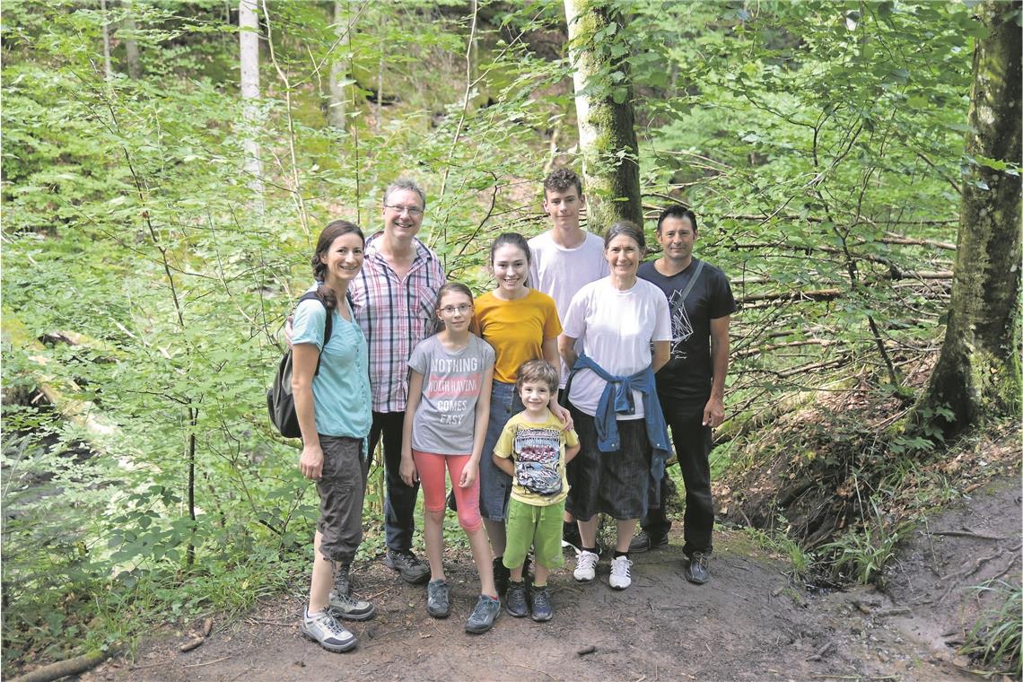 Familie Schick aus Auenwald mit Verwandtschaft aus Rumänien.