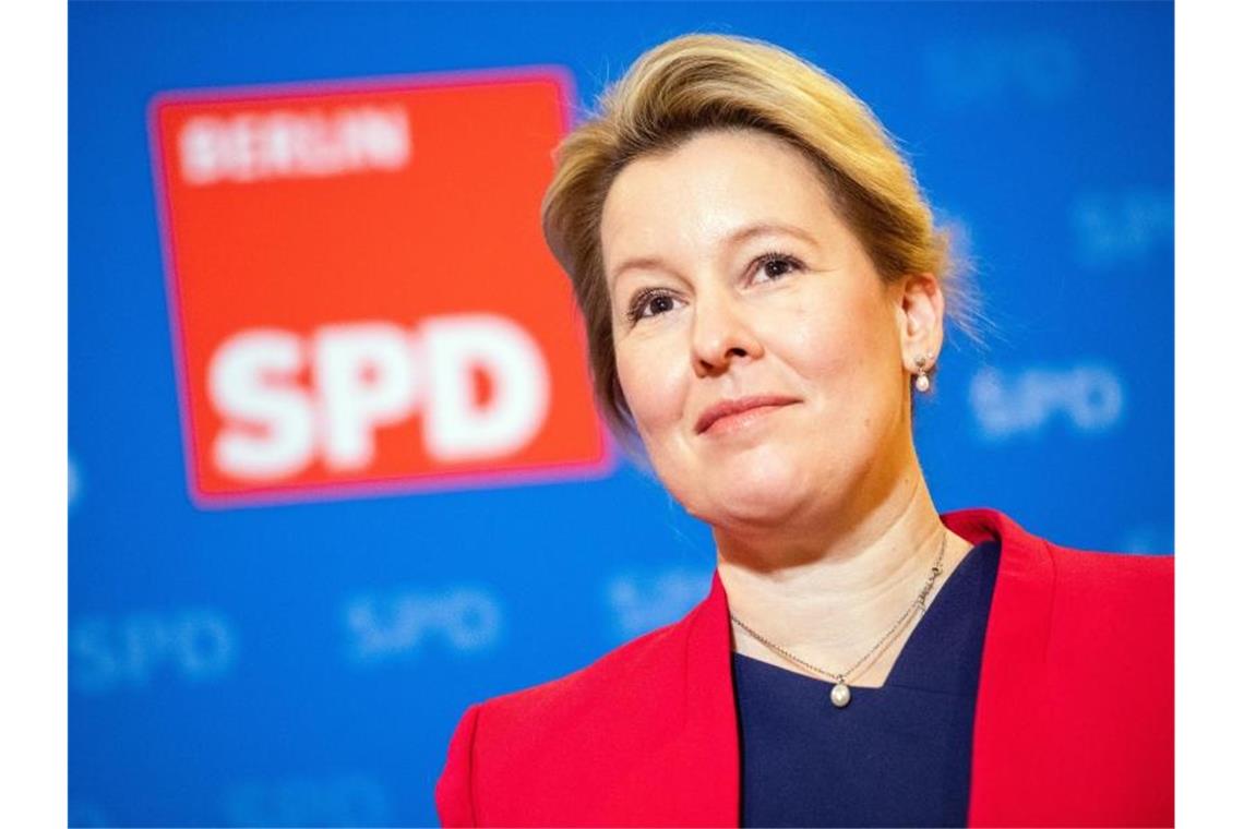 Familienministerin Franziska Giffey (SPD). Foto: Christophe Gateau/dpa