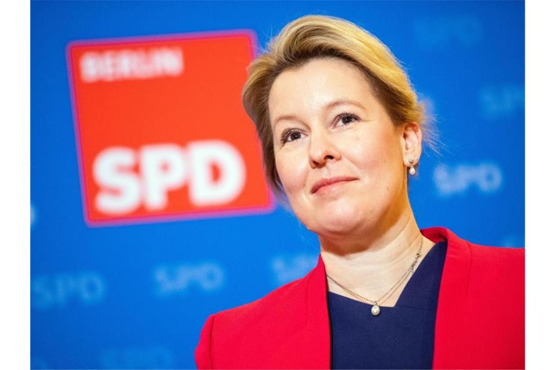 Giffey: Corona-Infektionen bei Kita-Kindern rückläufig Familienministerin Franziska Giffey (SPD). Foto: Christophe Gateau/dpa