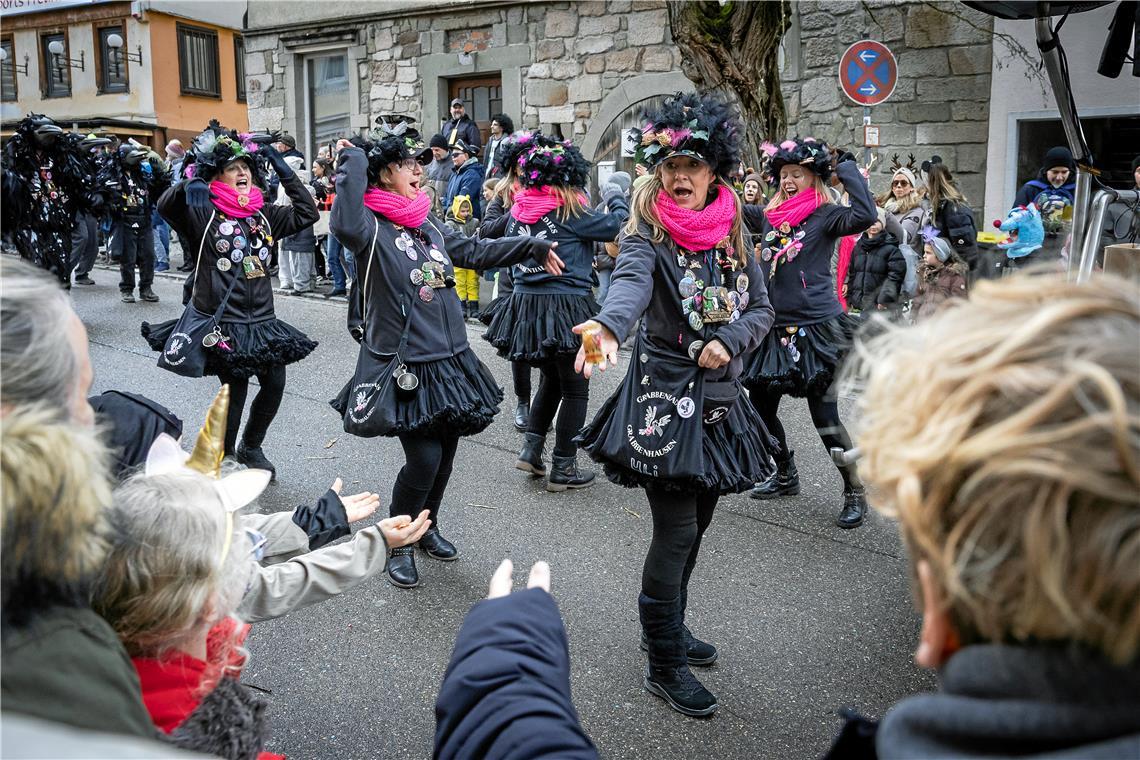 Faschingsumzug durch die Ortsmitte von Sulzbach an der Murr.