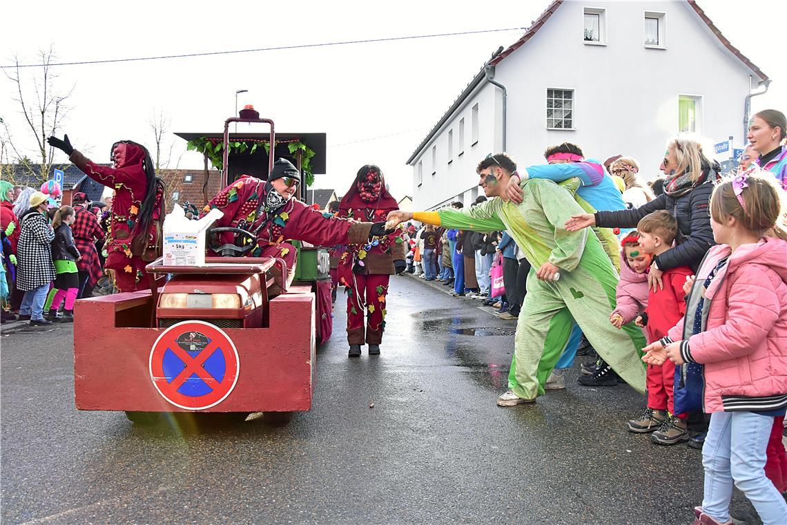 Faschingsumzug in Althütte. SK