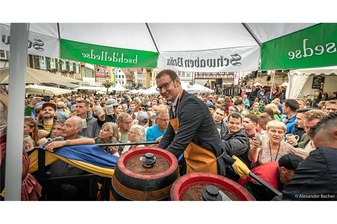 Fassanstich Maximlian Friedrich // Freitag // 50. Backnanger Straßenfest