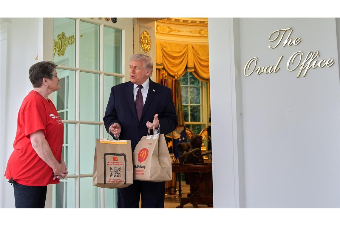 Fast Food für Trump: McDonald's-Lieferung ins Weiße Haus