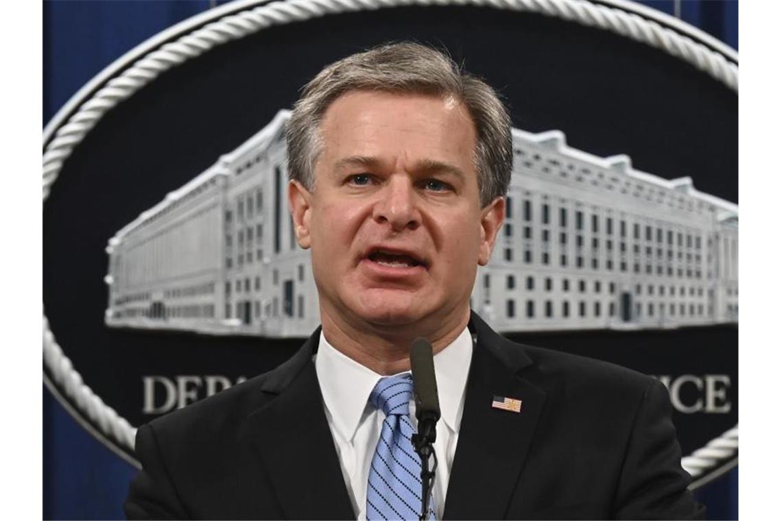 FBI-Direktor Christopher Wray versichert, dass keine Einmischung in die US-Wahl toleriert wird. Foto: Jim Watson/Pool AFP/AP/dpa