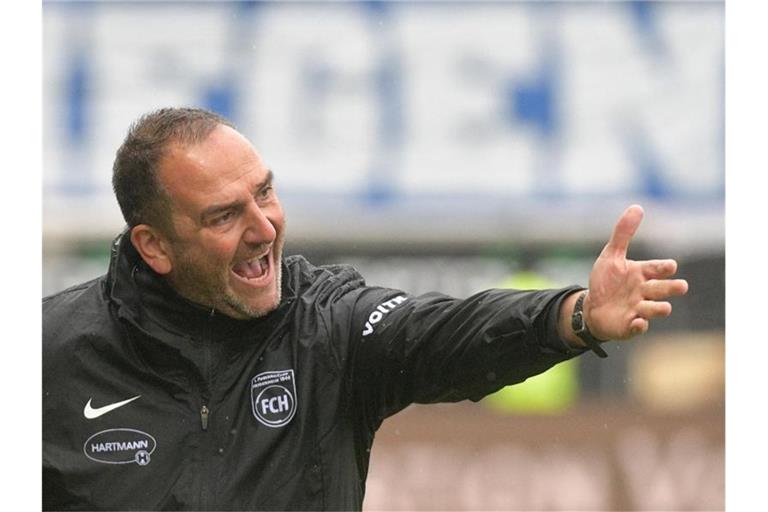 FCH-Trainer Frank Schmidt. Foto: Stefan Puchner/dpa/Archivbild