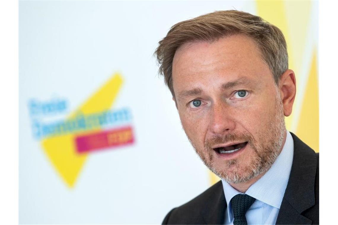 FDP-Parteichef Christian Lindner spricht in Berlin. Foto: Bernd von Jutrczenka/dpa/archivbild