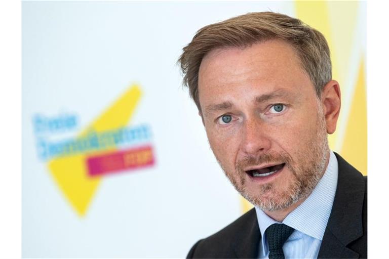 FDP-Parteichef Christian Lindner spricht in Berlin. Foto: Bernd von Jutrczenka/dpa/archivbild
