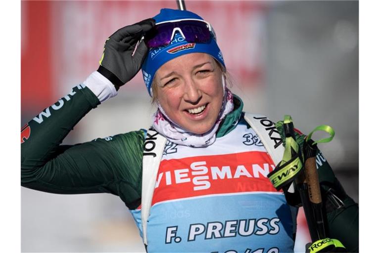 Fehlt beim Heim-Weltcup in Oberhof: Franziska Preuß. Foto: Sven Hoppe/dpa