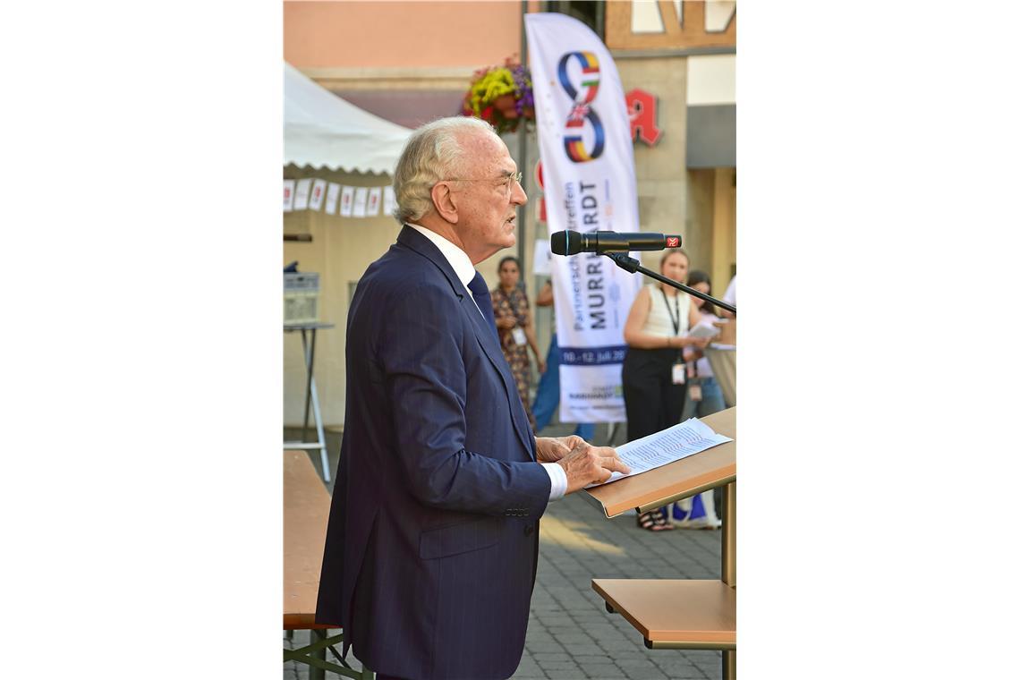 Feier zu 60 Jahre Städtepartnerschaft Murrhardt und Château-Gontier-sur-Mayenne ...