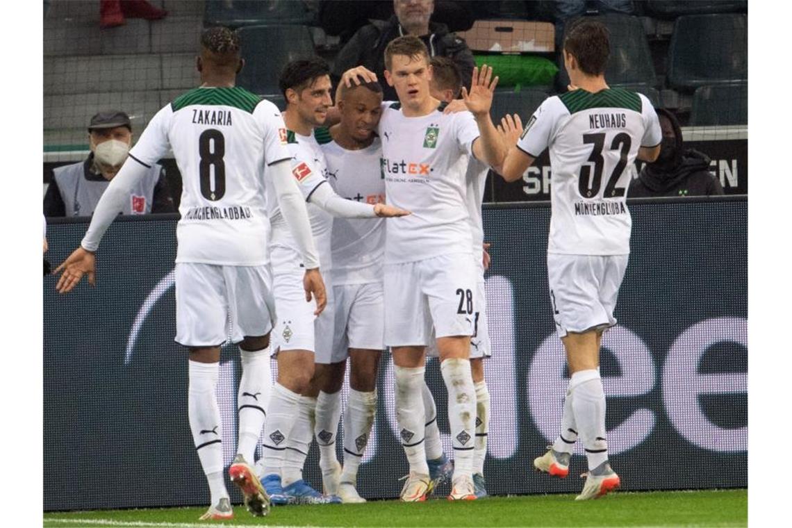Feiert einen deutlichen Erfolg gegen Fürth: Fußball: Borussia Mönchengladbach. Foto: Federico Gambarini/dpa