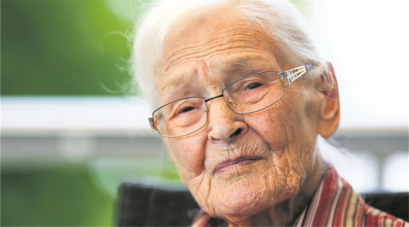 Feiert heute ihren 105. Geburtstag: Rotraud Eitle. Foto: A. Becher