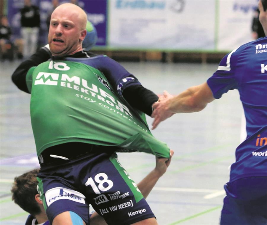 Handballduelle auf sehr gutem Level Feiert morgen sein Comeback vor größerer Heimkulisse: Jonas Frank, der das Amt des HCOB-Co-Trainers wieder mit dem Posten des Spielmachers auf dem Feld getauscht hat. Foto: B. Strohmaier