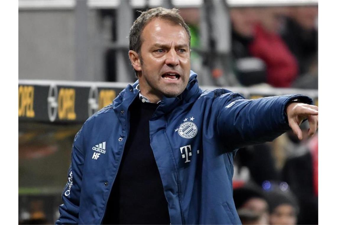 FC Bayern gegen Hoffenheim - Verl und Saarbrücken hoffen Feiert sein Pokaldebüt als Bayern-Coach: Hansi Flick. Foto: Torsten Silz/dpa