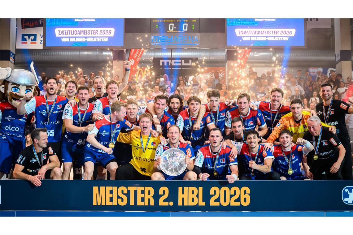 Feiertag in Balingen – der HBW steigt als Meister auf.