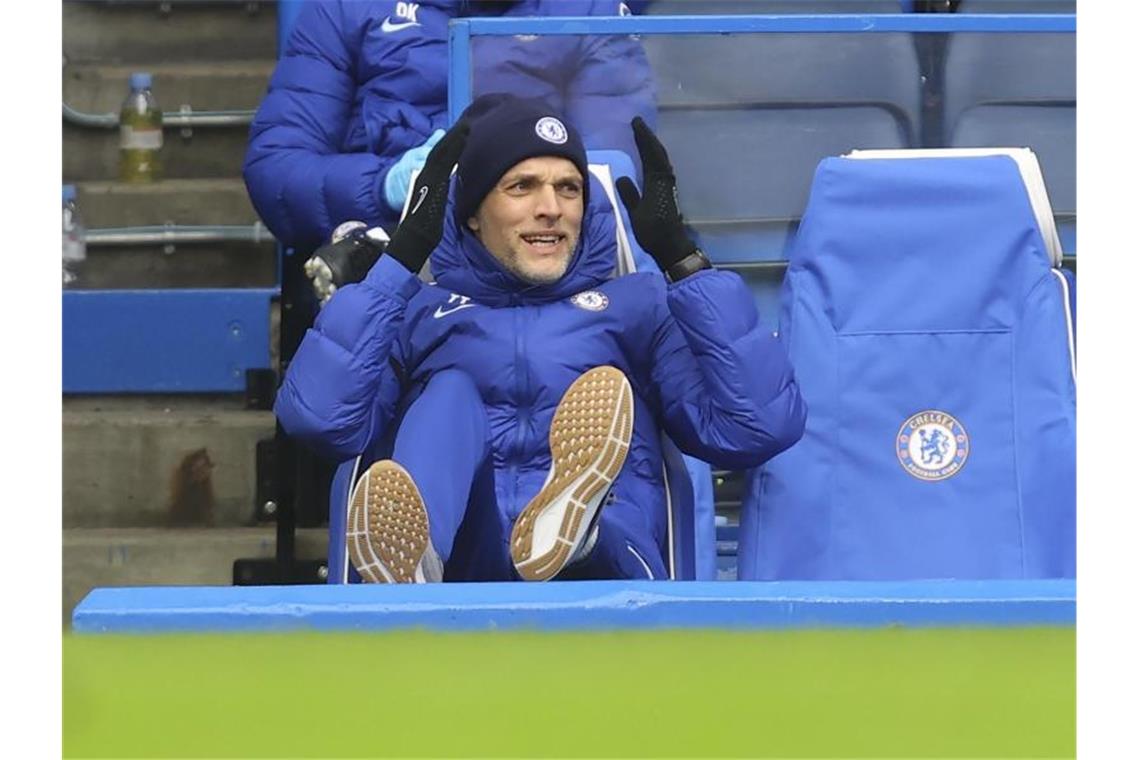 Erster Sieg: Tuchel siegt mit Chelsea gegen Burnley Feierte seinen ersten Sieg als Chelsea-Coach: Thomas Tuchel. Foto: Julian Finney/Pool Getty/AP/dpa